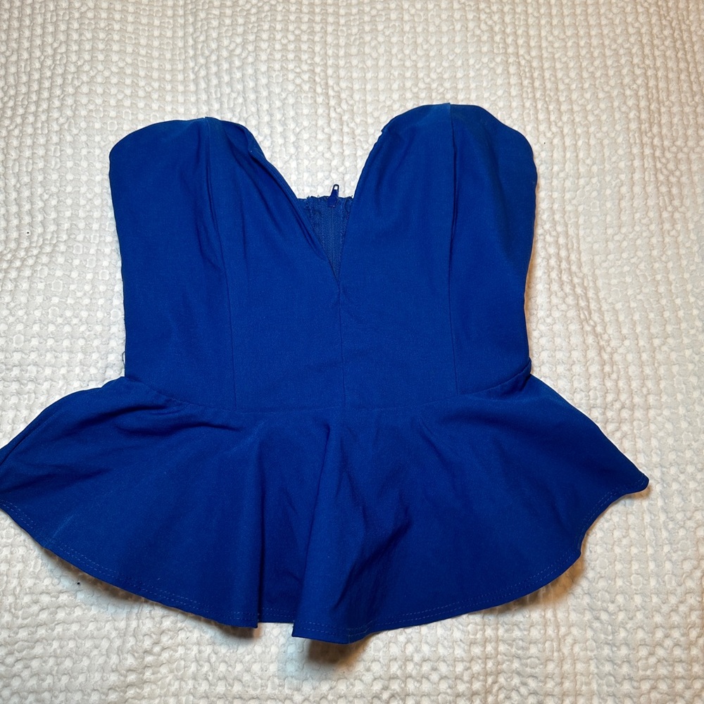 Strapless Heart Shaped Corset Top Size Small